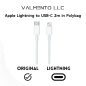 Preview: Apple Original Datenkabel MKQ42ZM/A Lightning auf USB-C 2m (Polybag)